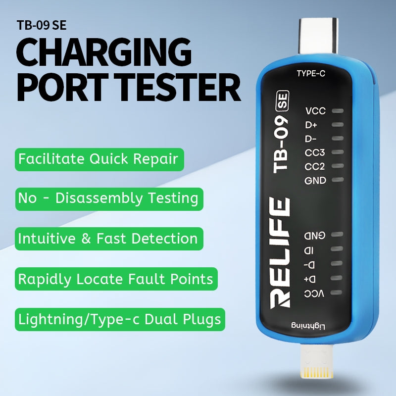 Tester para centro de carga iPhone y Android